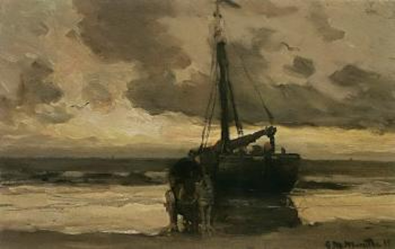 Bomschuit at dusk by Gerhard Arij Ludwig Morgenstjerne Munthe