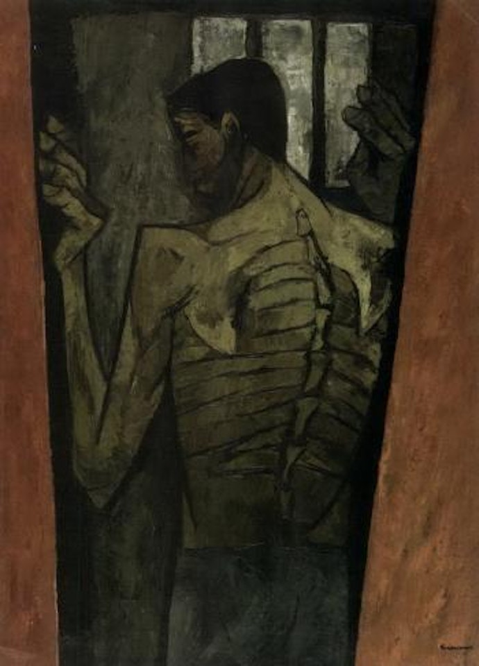 El prisionero - de la serie huacaynan, tema indio by Oswaldo Guayasamin