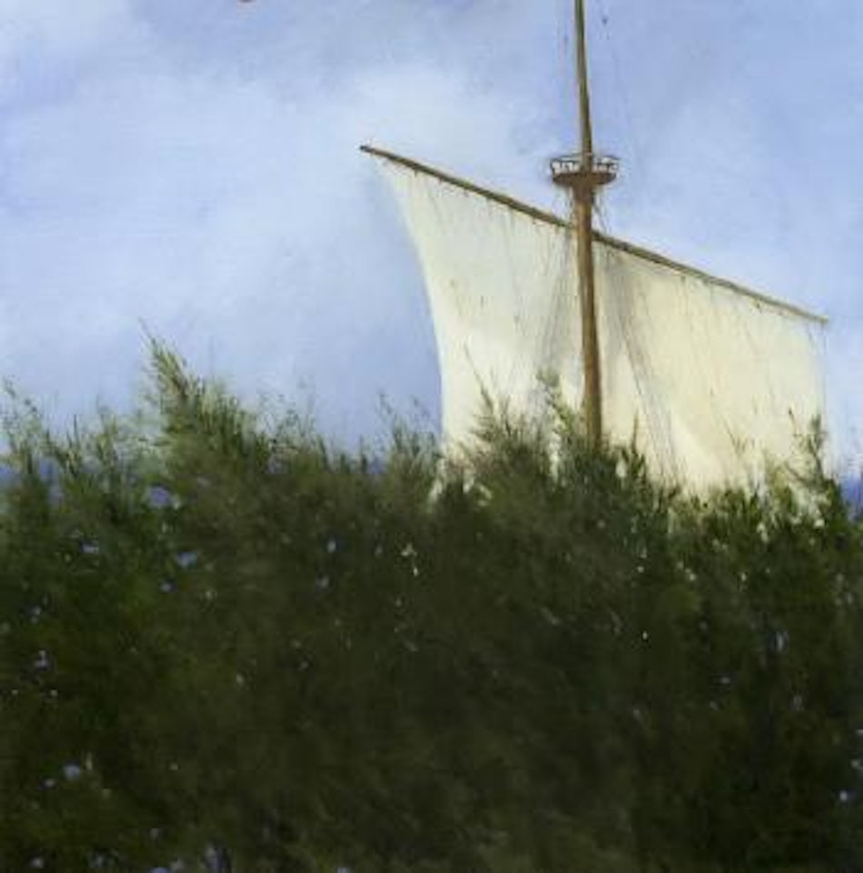 Study for the landing by Julio Larraz