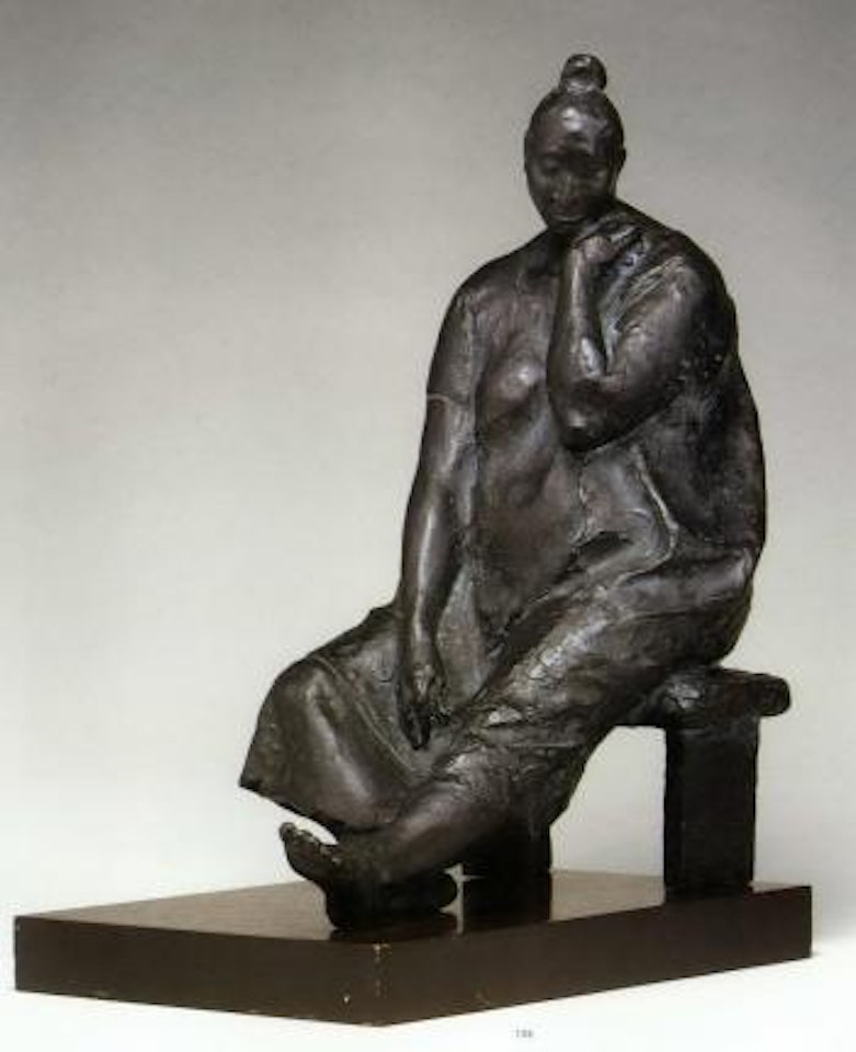Mujer pensativa by Francisco Zuñiga