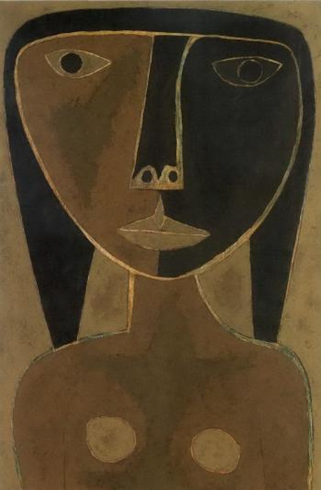 Cabeza de mujer - de la serie indio by Oswaldo Guayasamin