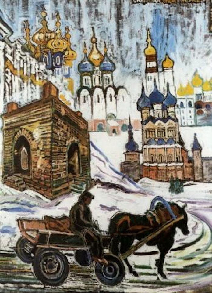 Christian snow palaces, Russia by John Bratby