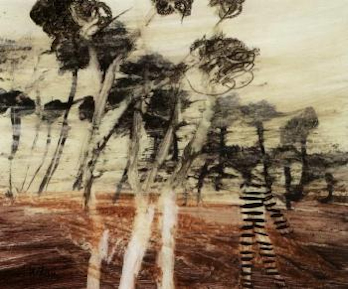 Convict and landscape by Sidney Nolan