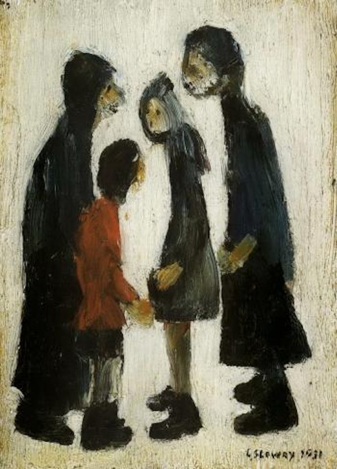 Family group by Laurence Stephen Lowry