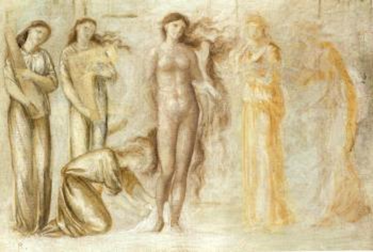 Study for the Court of Venus by Edward Coley Burne-Jones