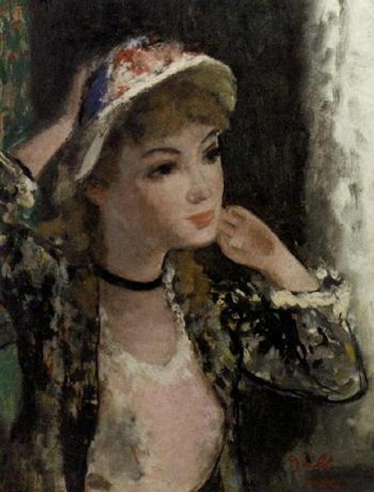 Portrait of the artist's wife Eugenie by François Gall