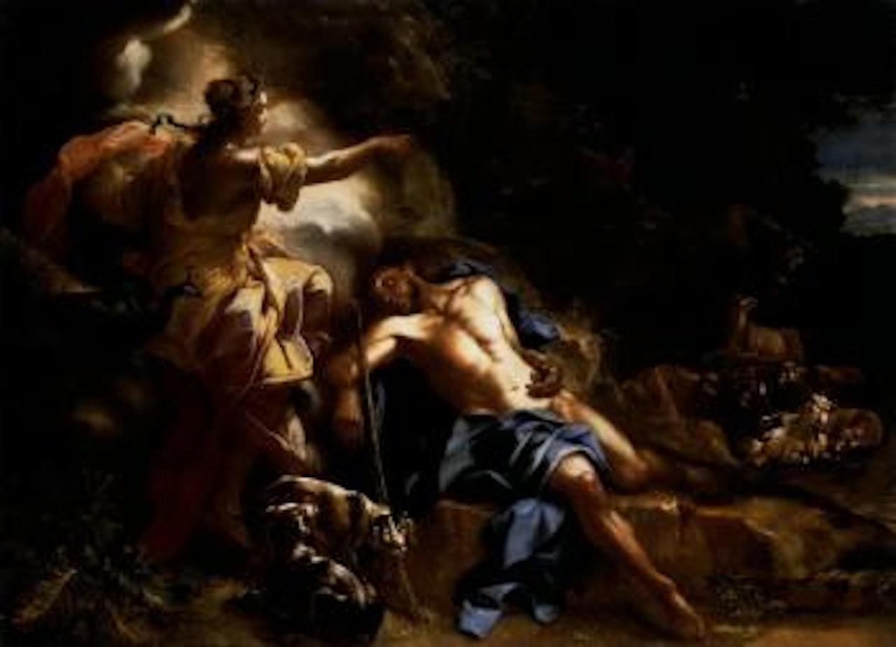 Juno, Mercury and Argus. The Flaying of Marsyas by Roman School