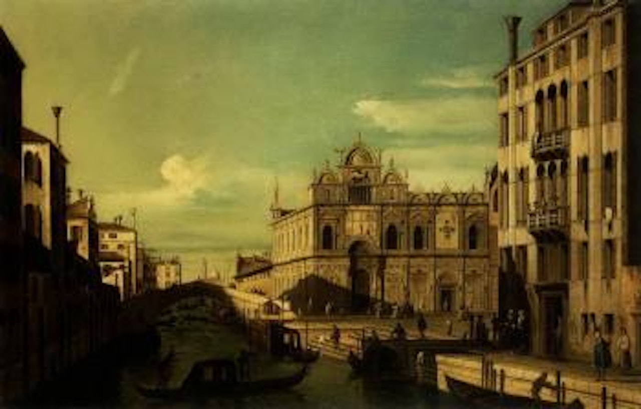 Two scenes of Venice by Canaletto