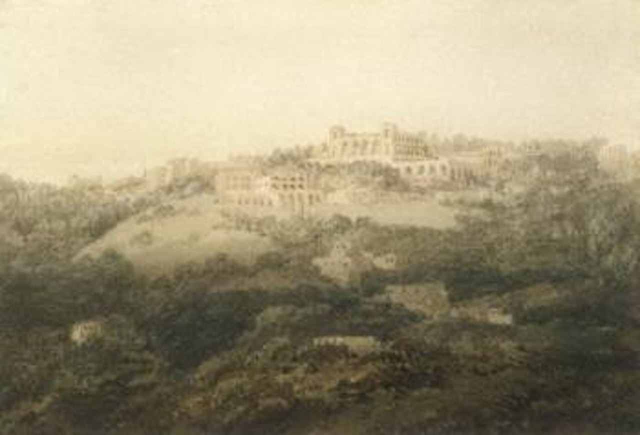 Italian landscape, possibly Frascati by Thomas Girtin by Joseph Mallord William Turner