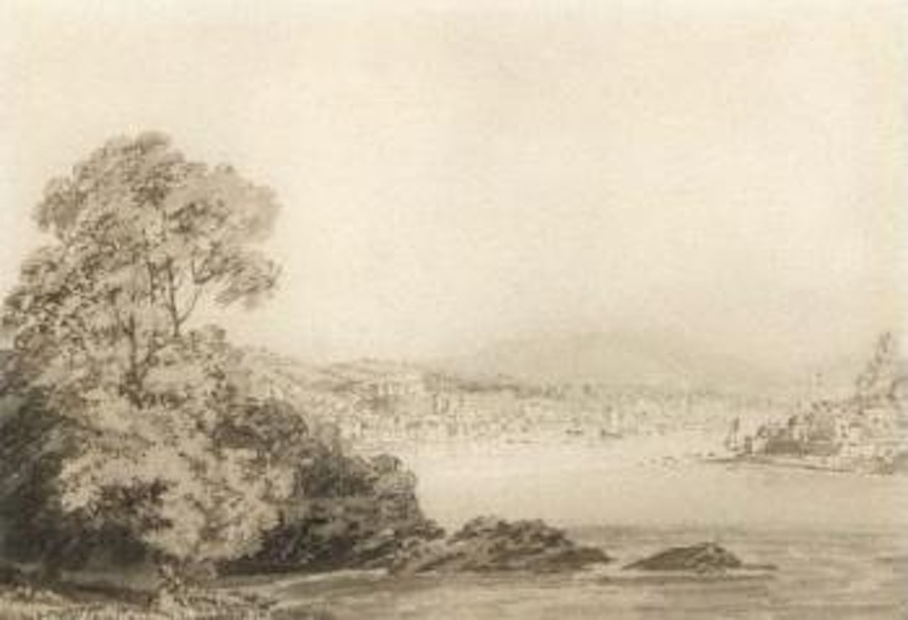 Estuary, possibly Dartmouth by Thomas Girtin by Joseph Mallord William Turner