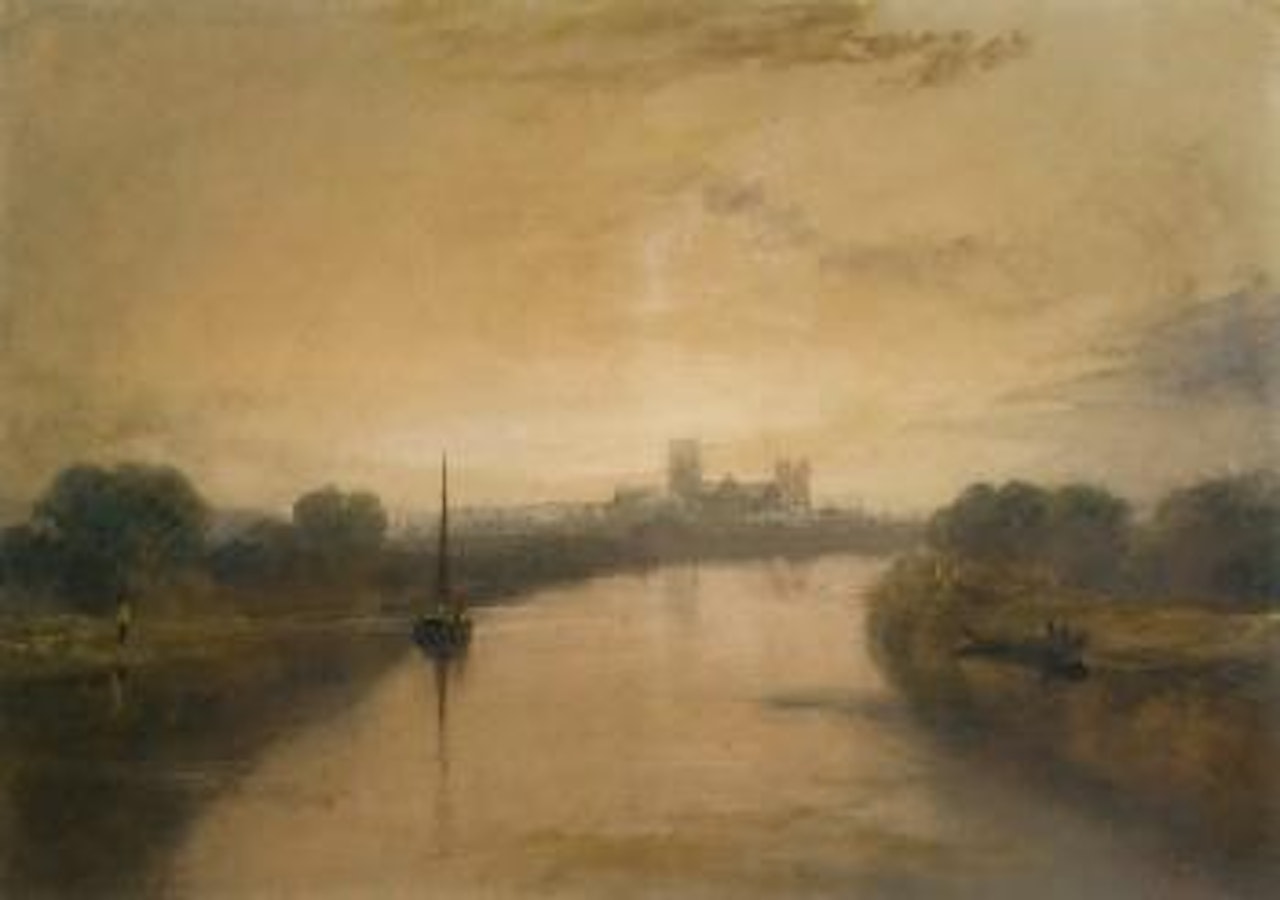 On the River Ouse, with a view of York Minster in the distance by Joseph Mallord William Turner