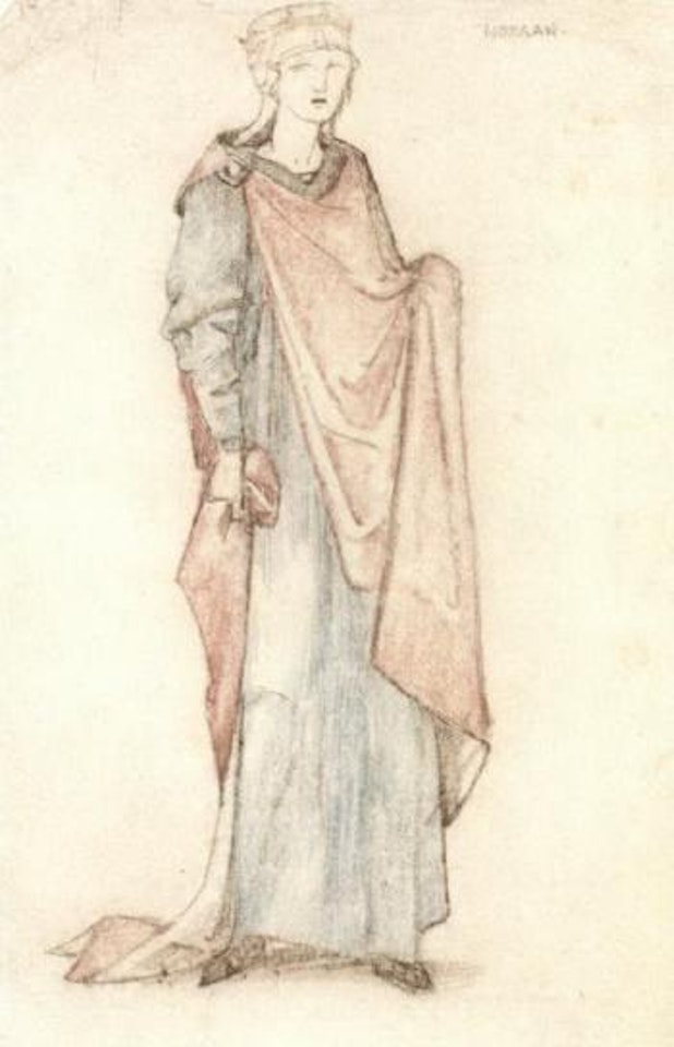 Costume design for Morgan le Fay in J.Comyns Carr's play 'King Arthur' by Edward Coley Burne-Jones