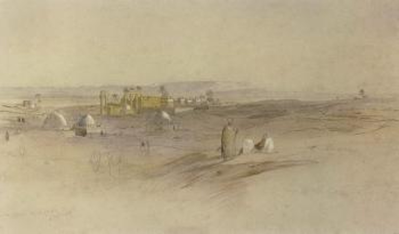 Sunrise at Erment, Egypt by Edward Lear