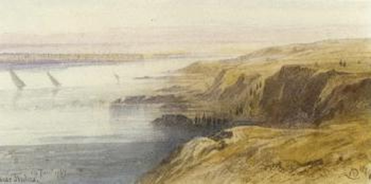 Near Thebes, Egypt by Edward Lear