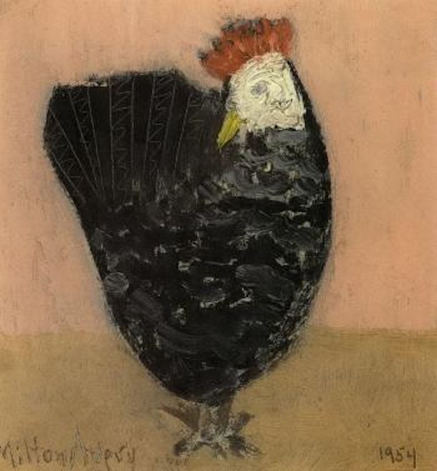Lone chicken by Milton Avery