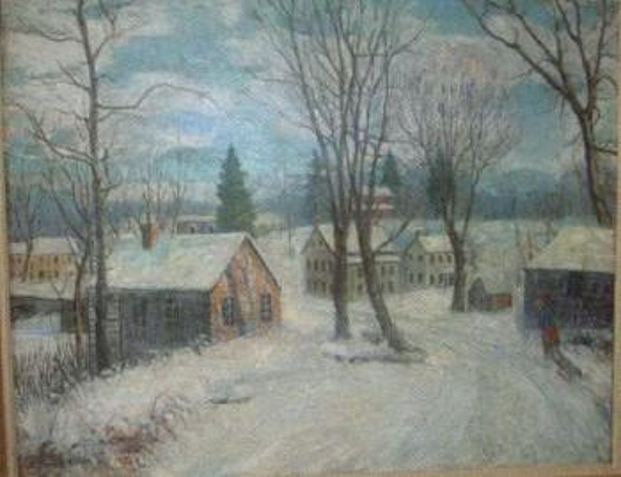 Carversville winter by Walter Emerson Baum