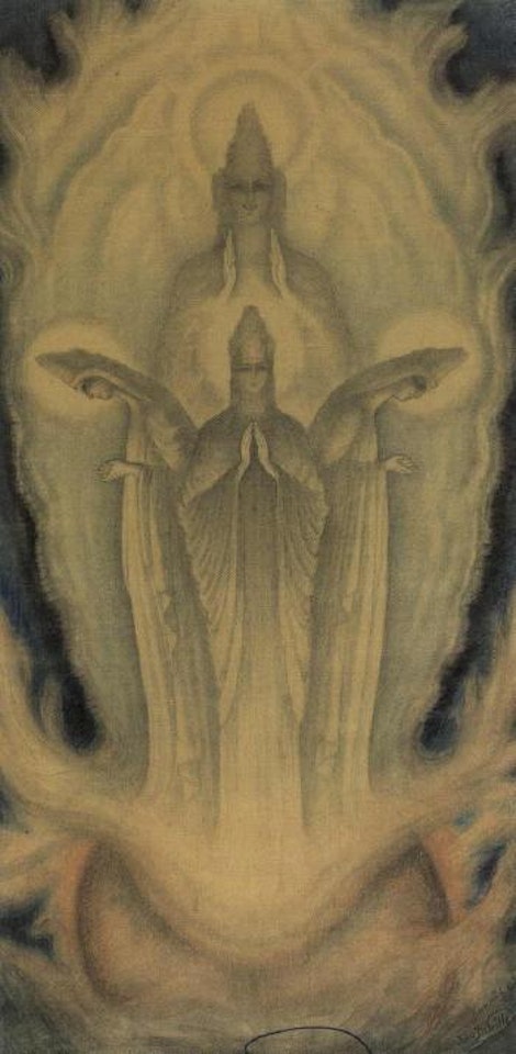 Study for les kramoros by Jean Delville