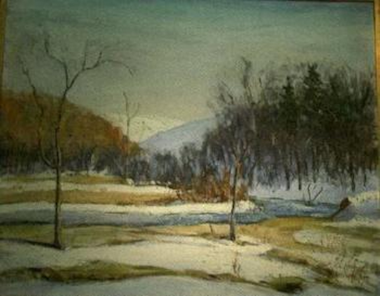Melting snow by Walter Emerson Baum