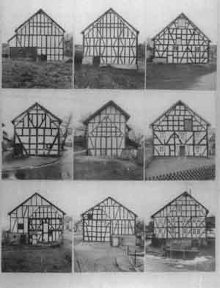 Timbered houses in Siegen industrial area by Bernd & Hilla Becher