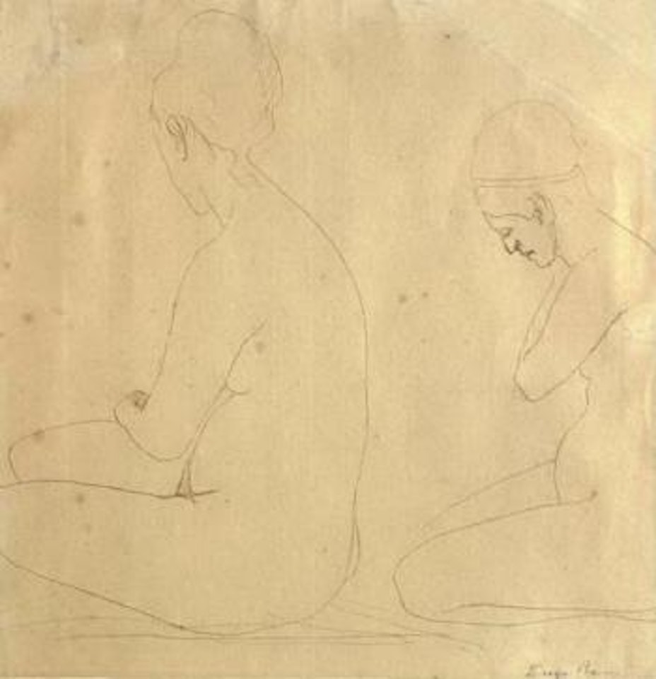 Estudio para mujer desnuda - Study for female nude by Diego Rivera