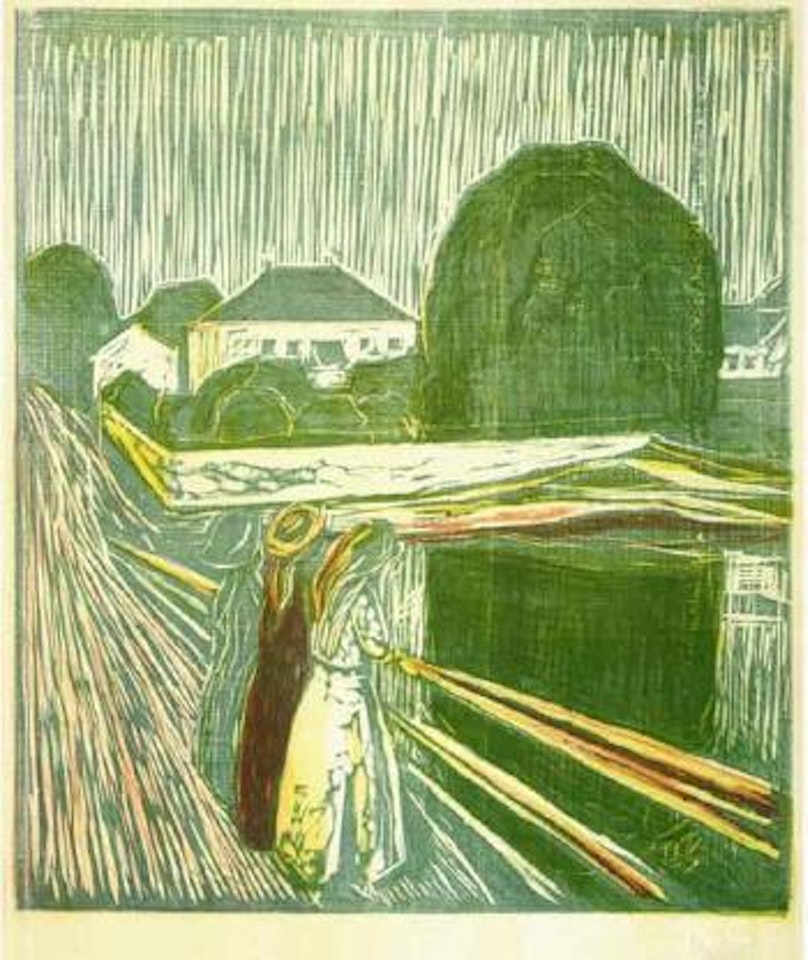Girls on the bridge by Edvard Munch
