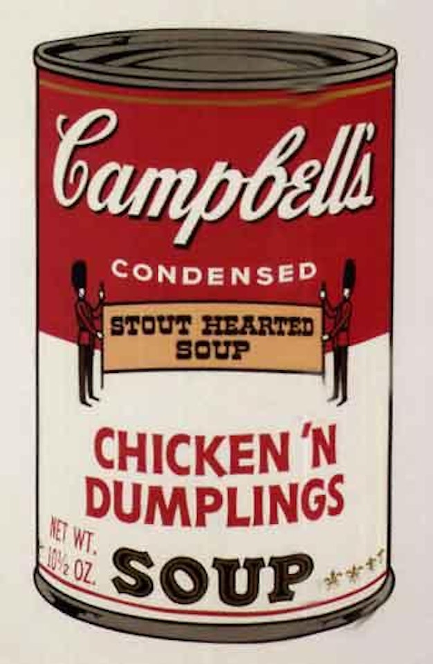 Campbell's soup II, chicken 'n dumplings by Andy Warhol