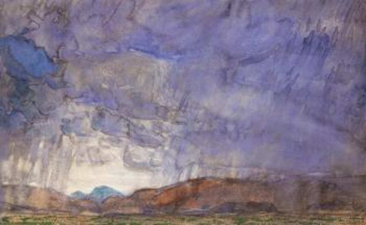Thunderstorm on the Oregon Trail by Childe Hassam