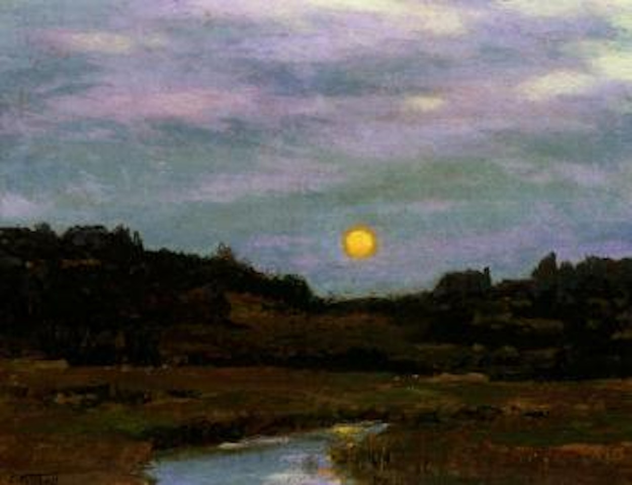 Harvest moon by Edward Henry Potthast