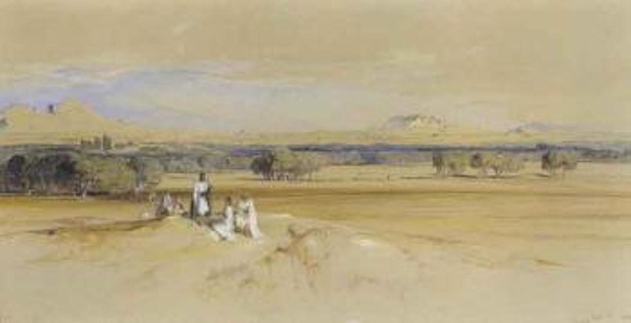 Distant view of Athens by Edward Lear