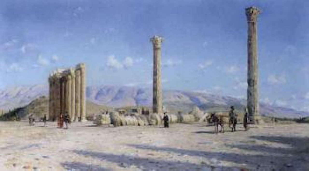 Temple of Olympeus Zeus by Peder Mork Monsted