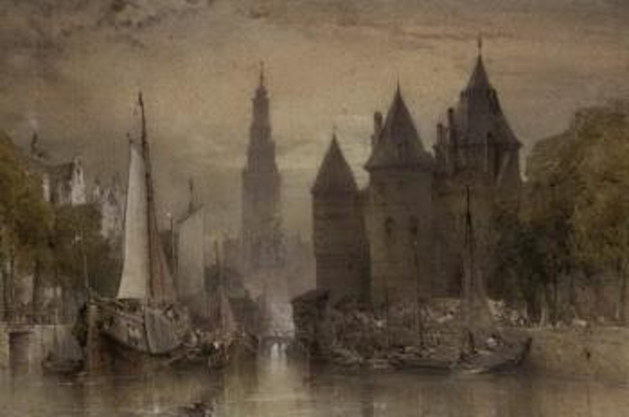 Weighing house, Amsterdam by William Callow