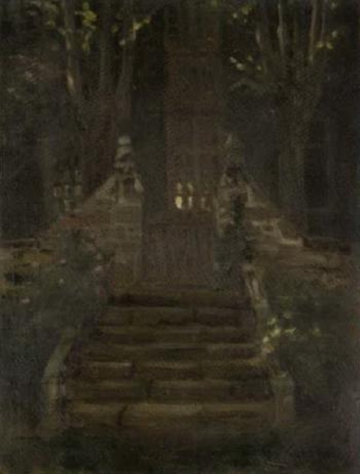 Garden steps by Norman Garstin