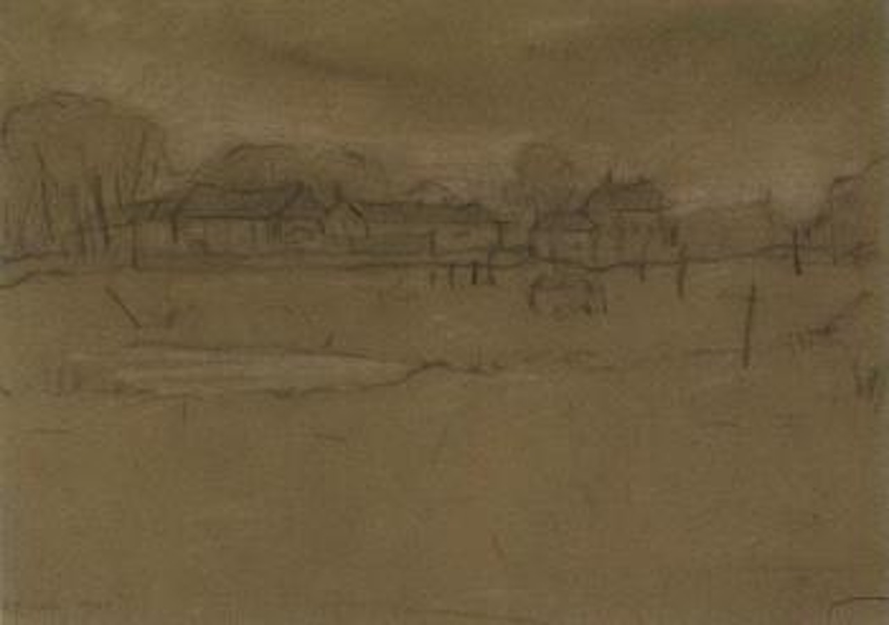 Farm at Lytham by Laurence Stephen Lowry