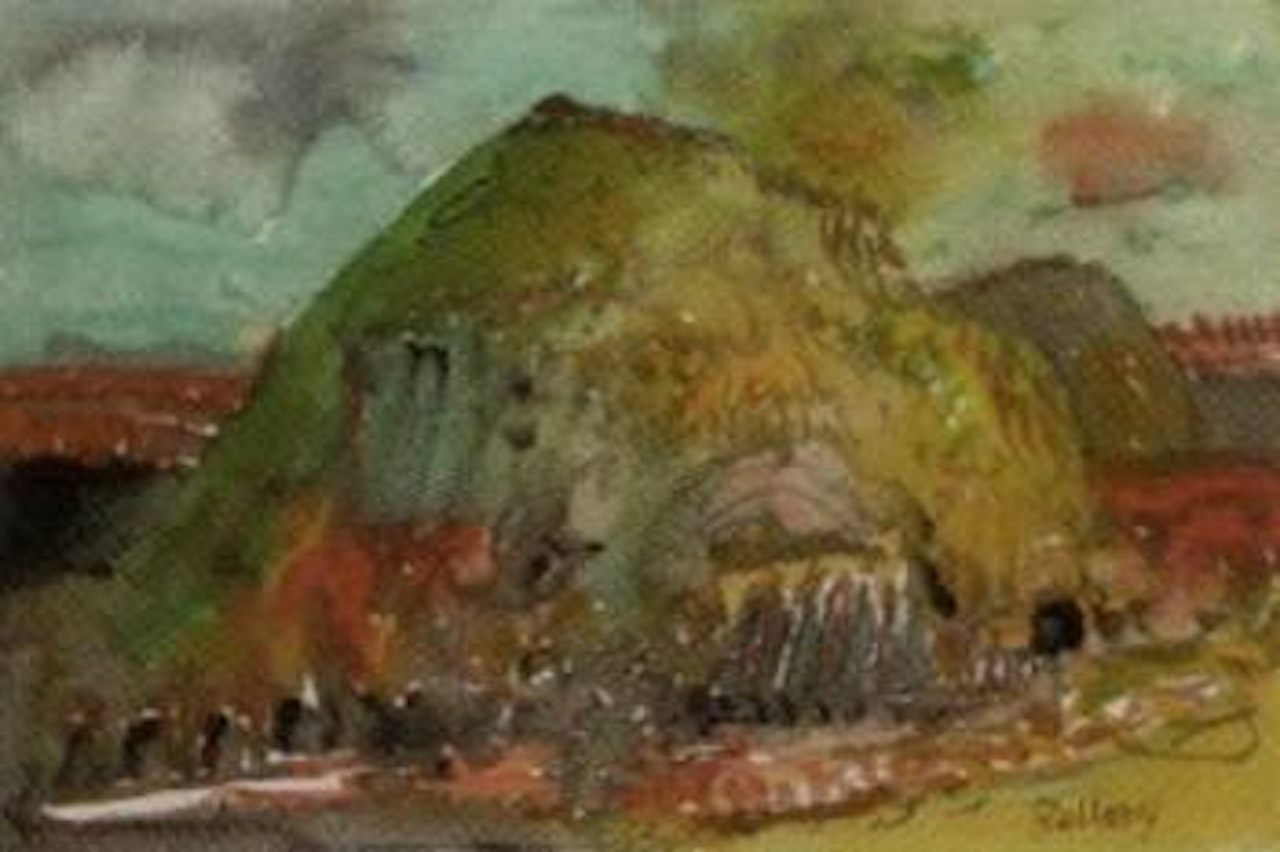 Scottish hills by John Bellany