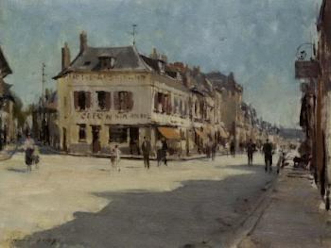 Street corner in Duclair by Edward Seago