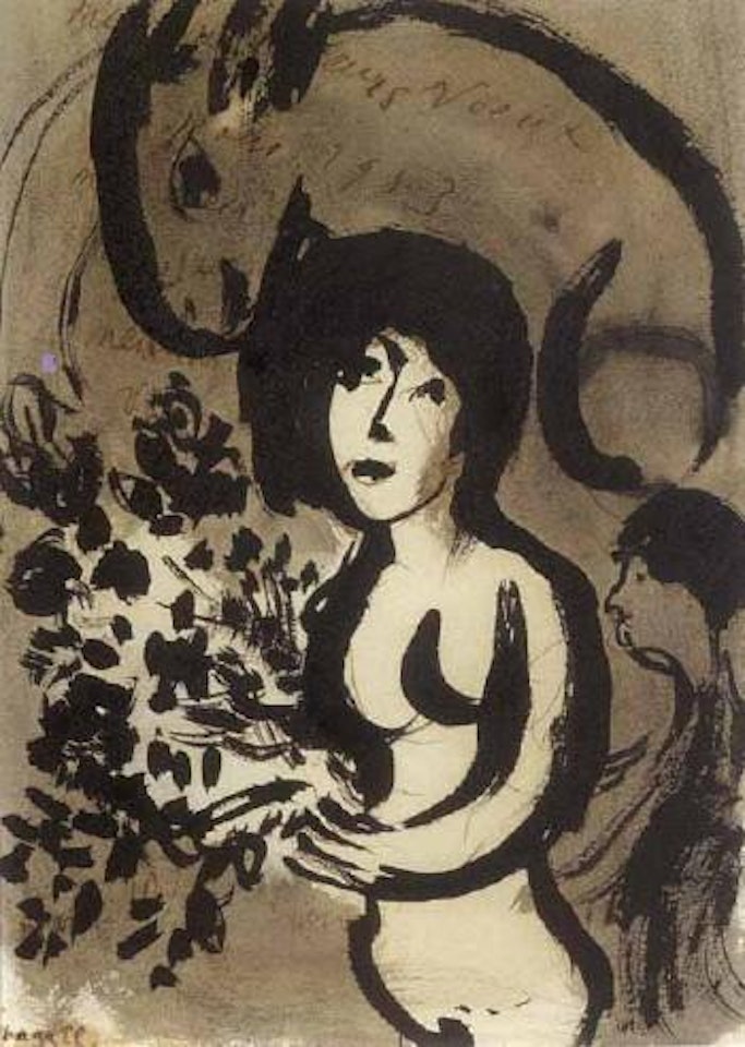 Femme aux fleurs by Marc Chagall