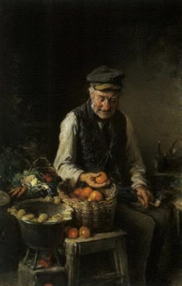 Vegetable seller by Hermann Kern