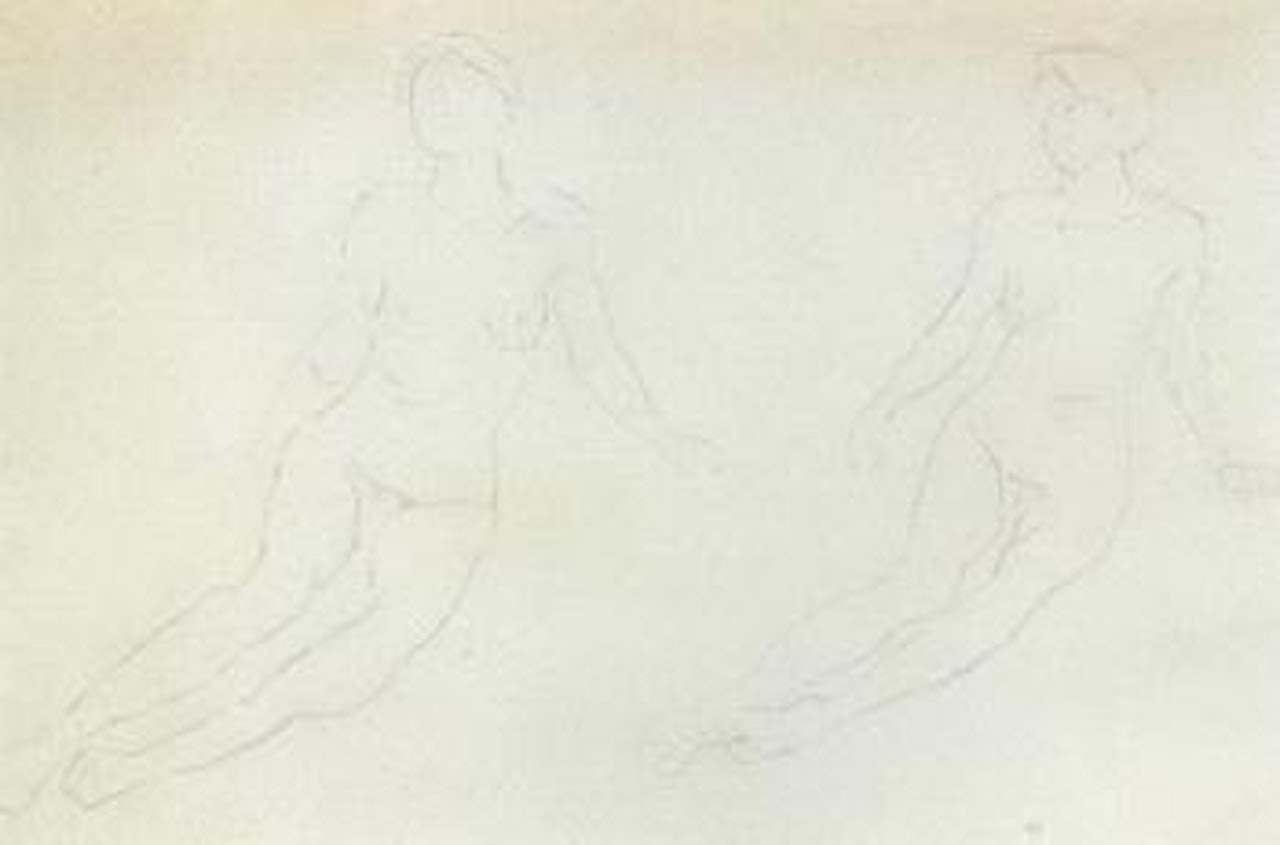 Two reclining women by Ferdinand Hodler