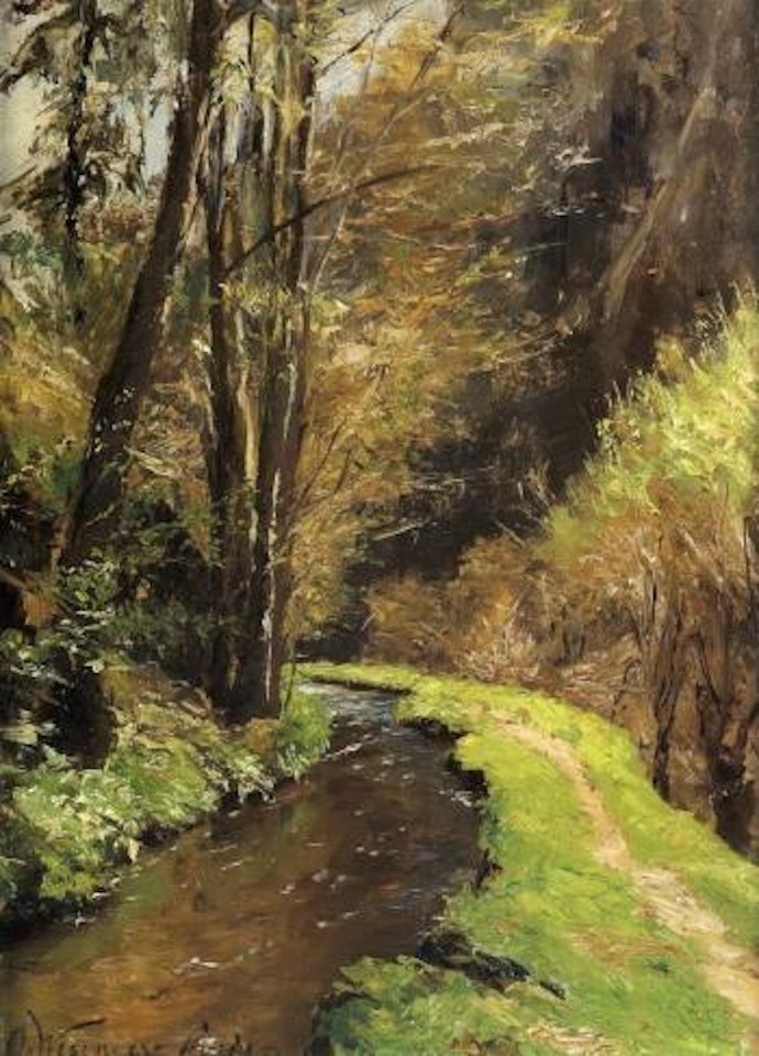 Path along stream by Olga Wisinger-Florian