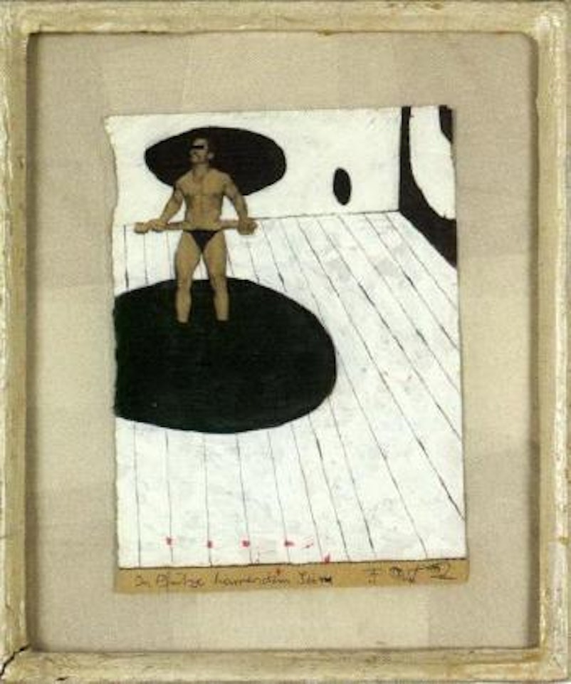 Composition with figure by Franz West