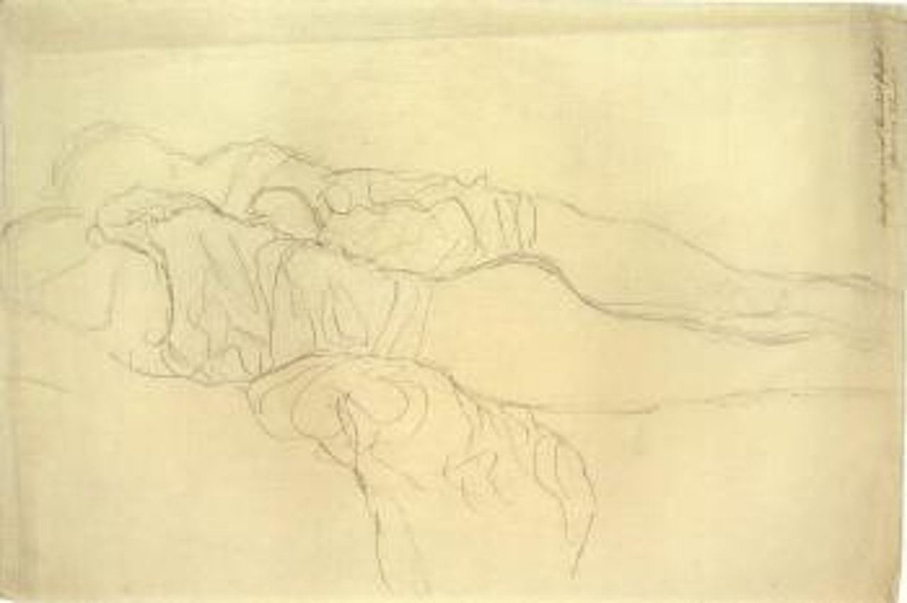 Reclining figure by Gustav Klimt