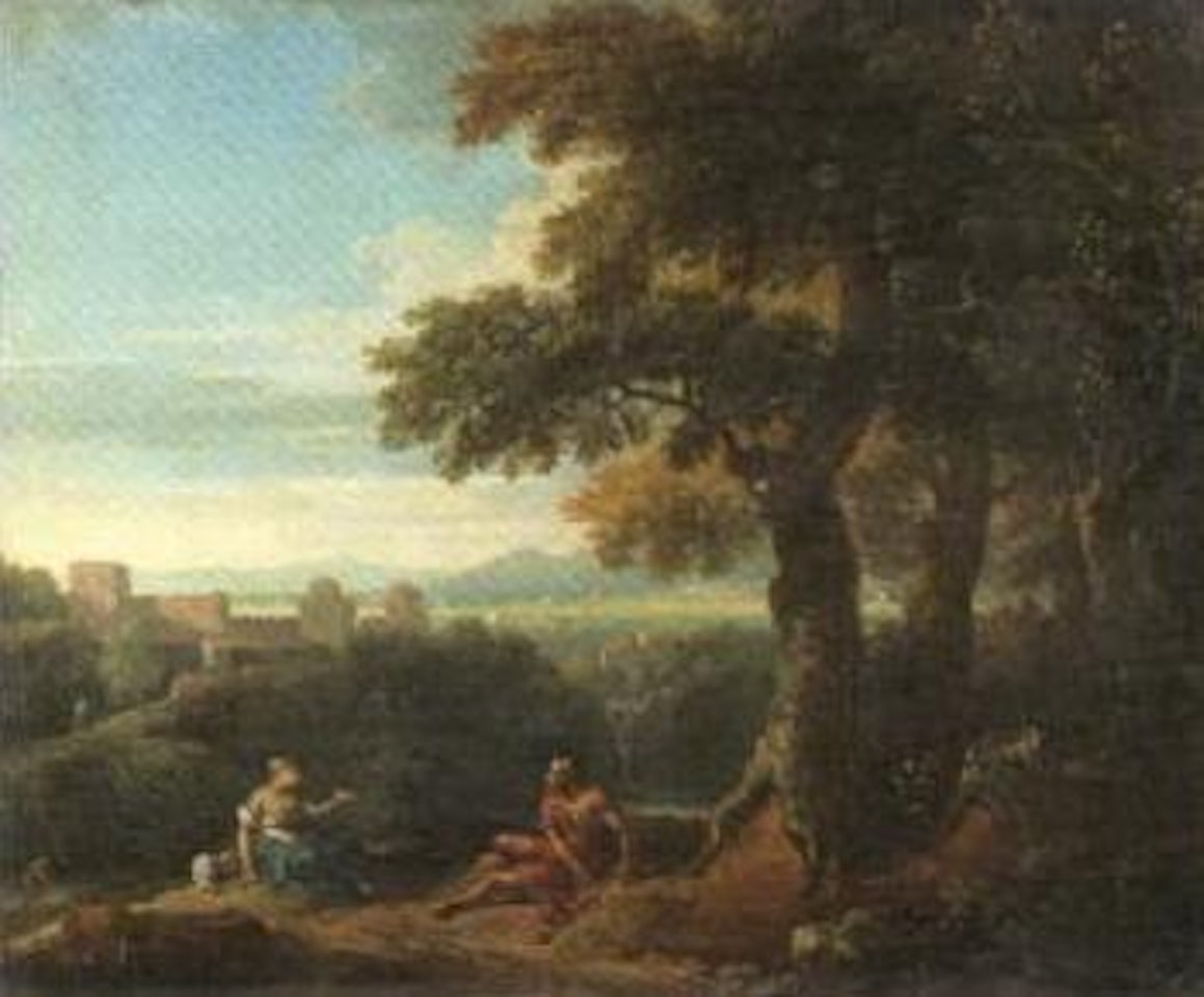 Idyllic landscape by French School
