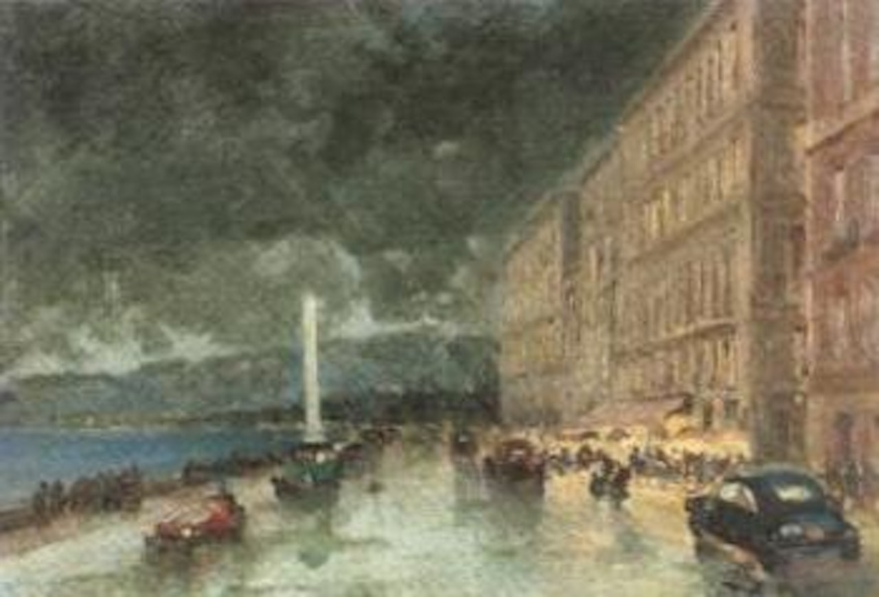 Via Caracciolo di notte by Fausto Pratella