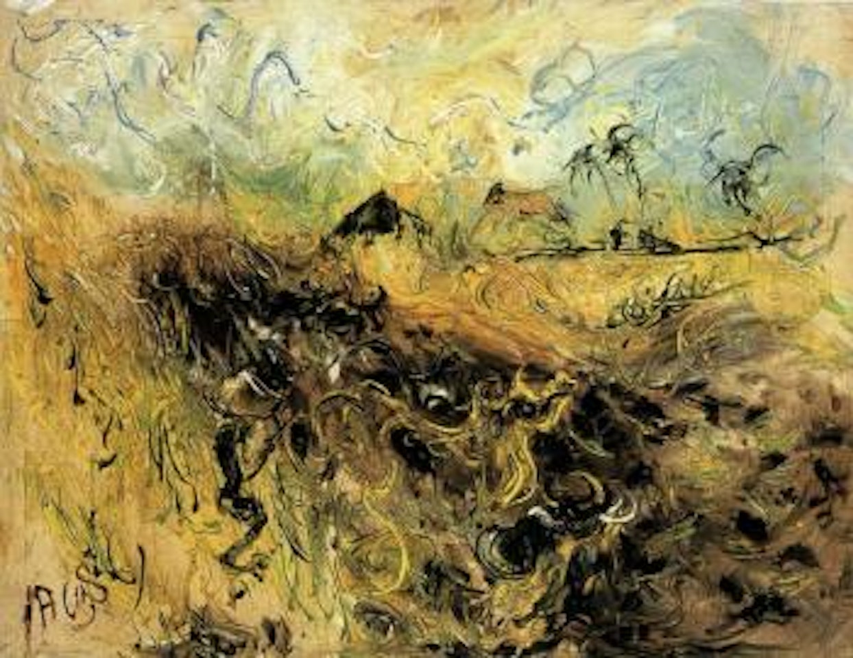 Meluku Sawah by Affandi