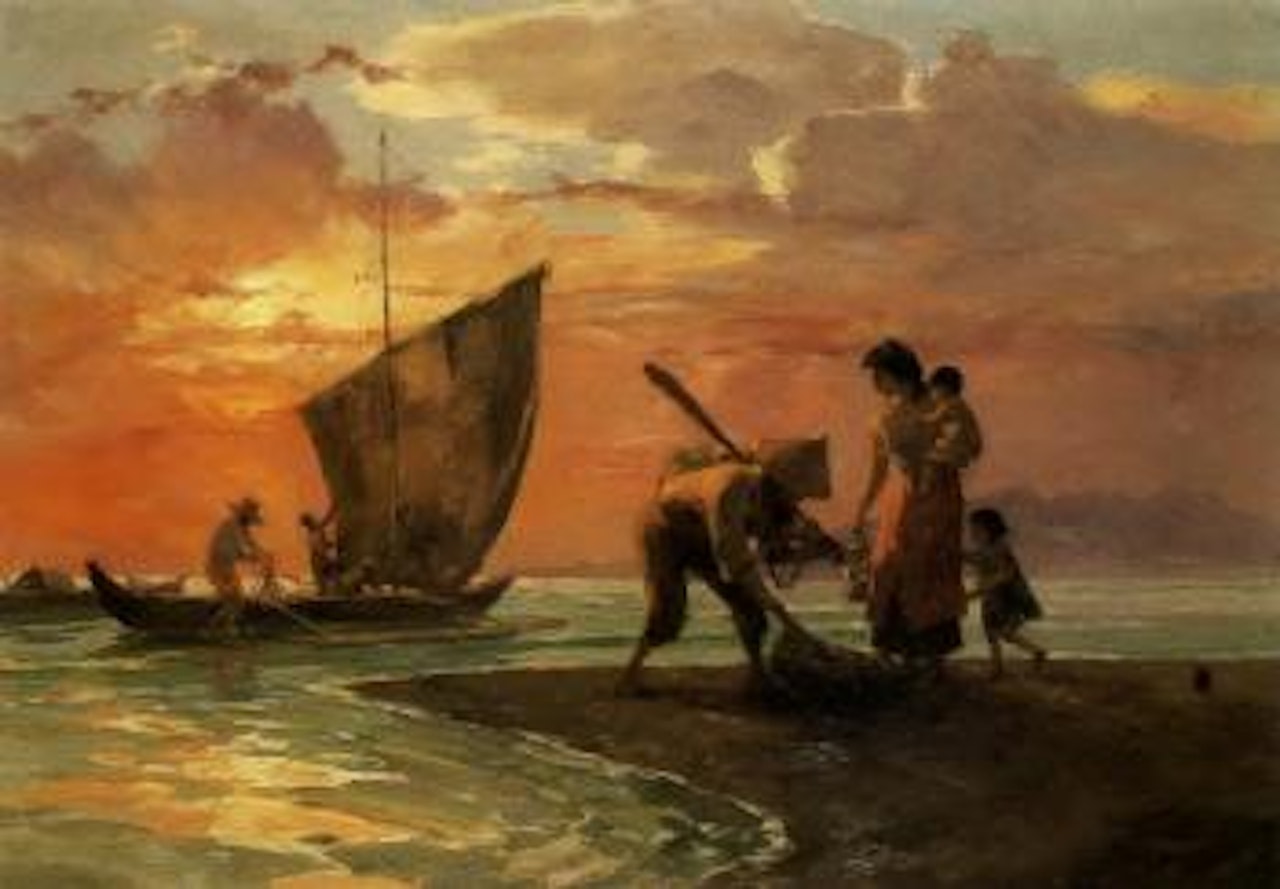 Sunset by Fernando Amorsolo