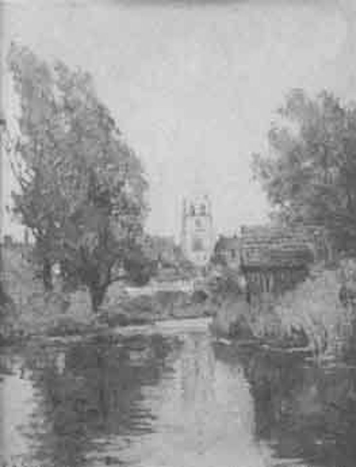 Beccles Church from the river by Campbell Mellon