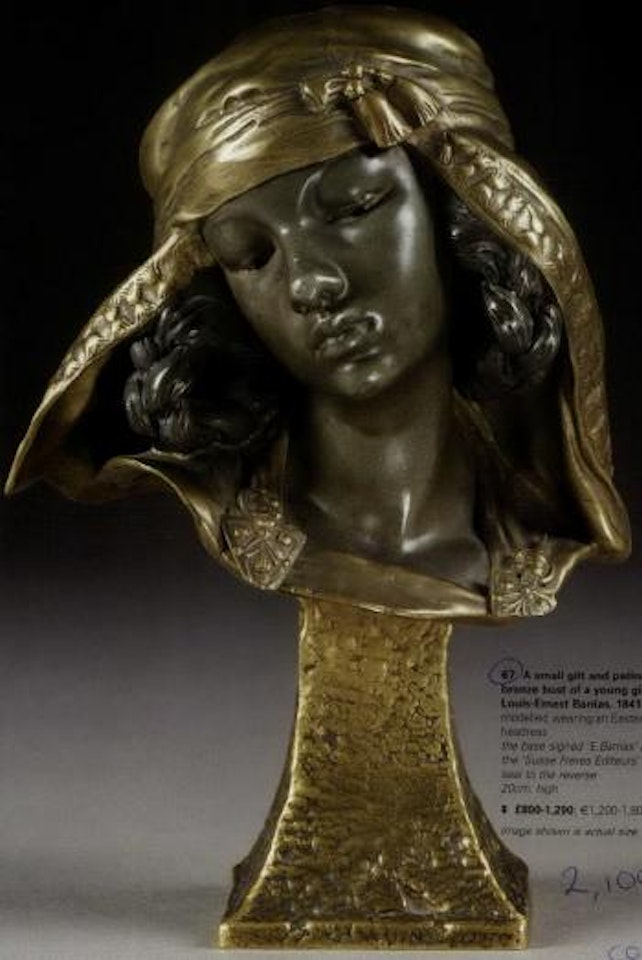 Bust of a young girl by Louis-Ernest Barrias