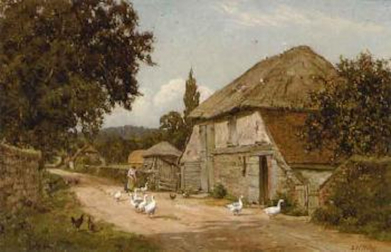 Sussex roadside by Edward Wilkins Waite