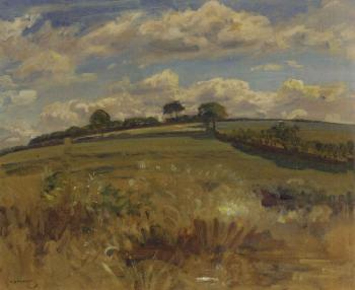 Withypool landscape, Exmoor by Alfred James Munnings