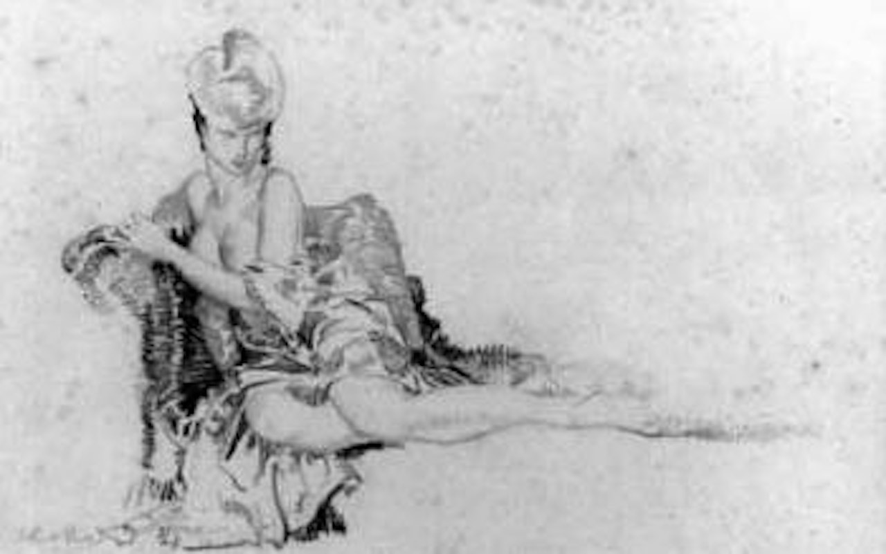 Reclining female by William Russell Flint